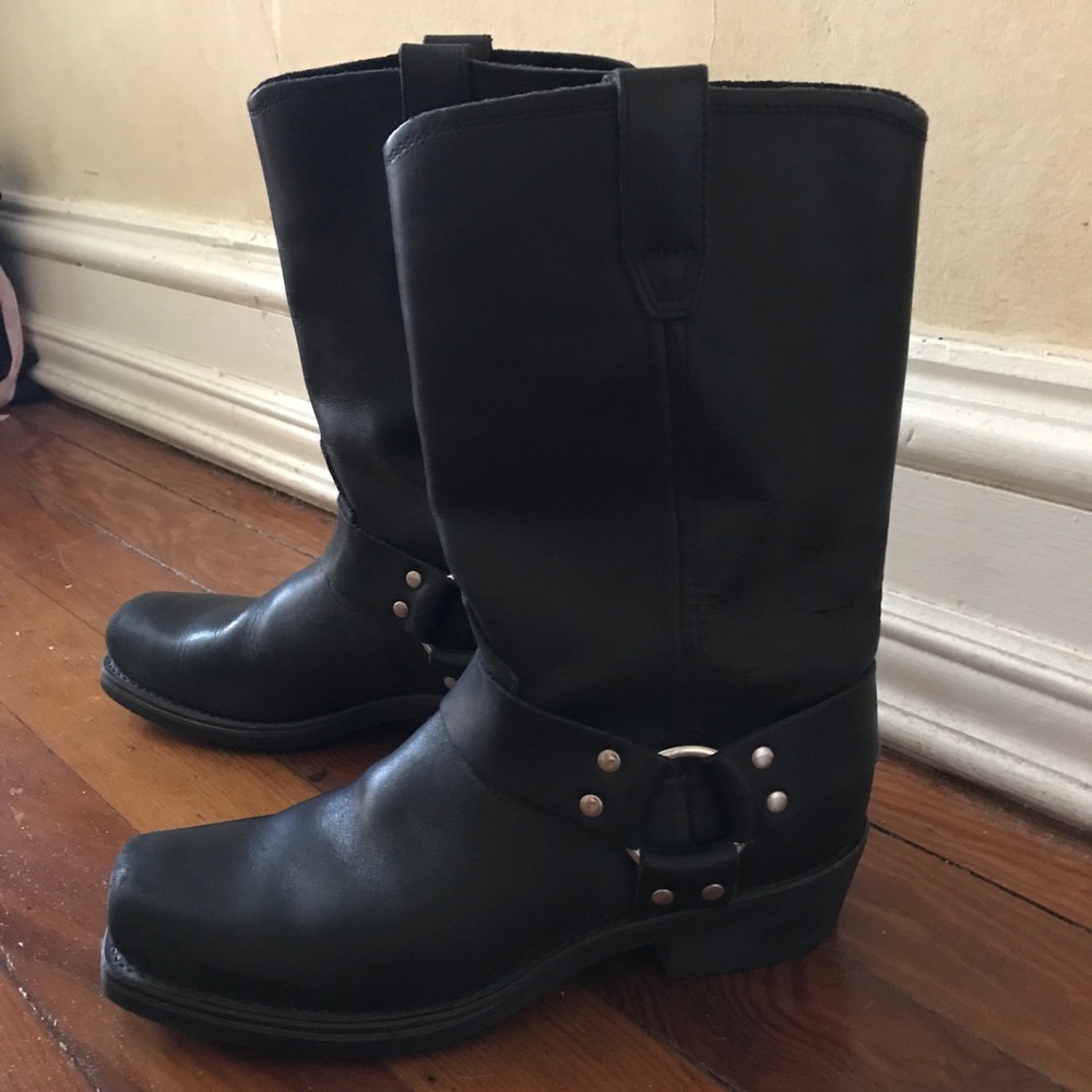 Dingo Black Harness Boot Worn 1X Size 8